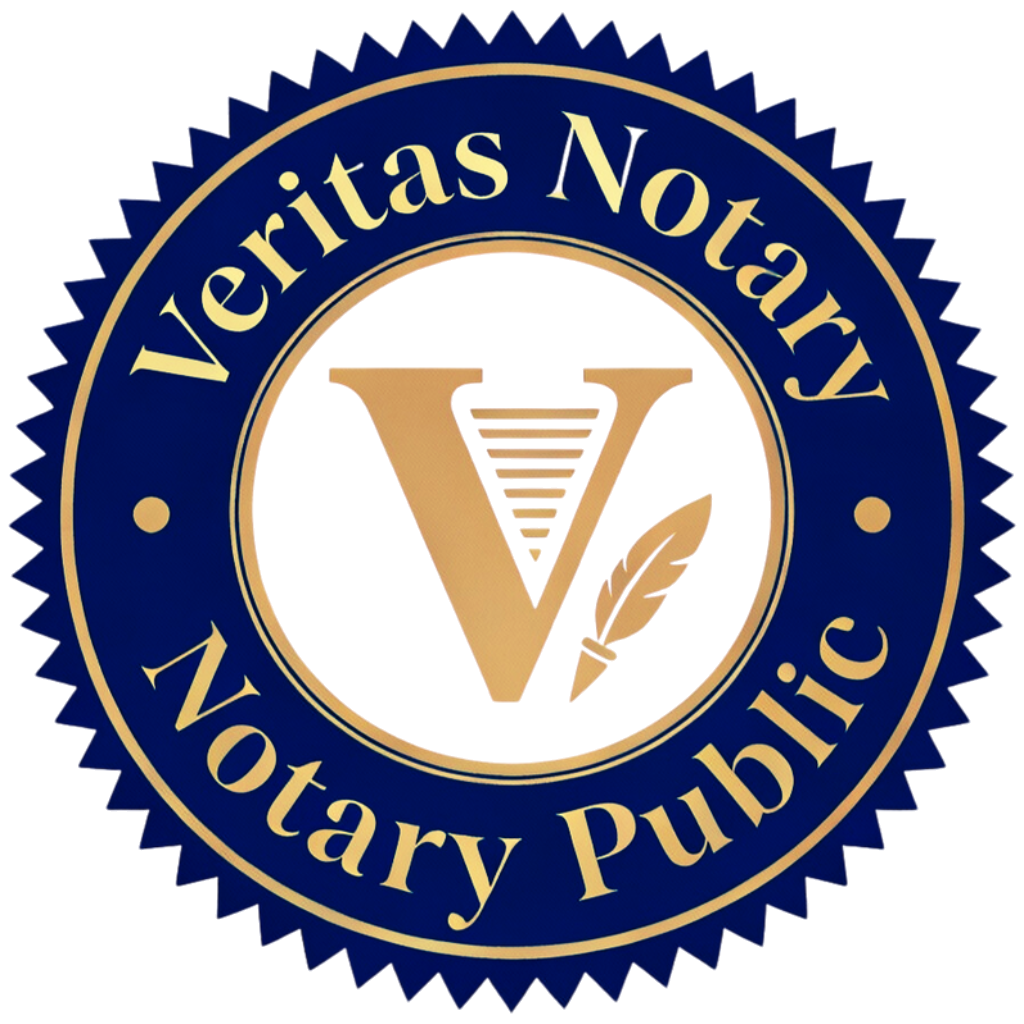 Veritas Notary Public official seal, Greenville, Texas